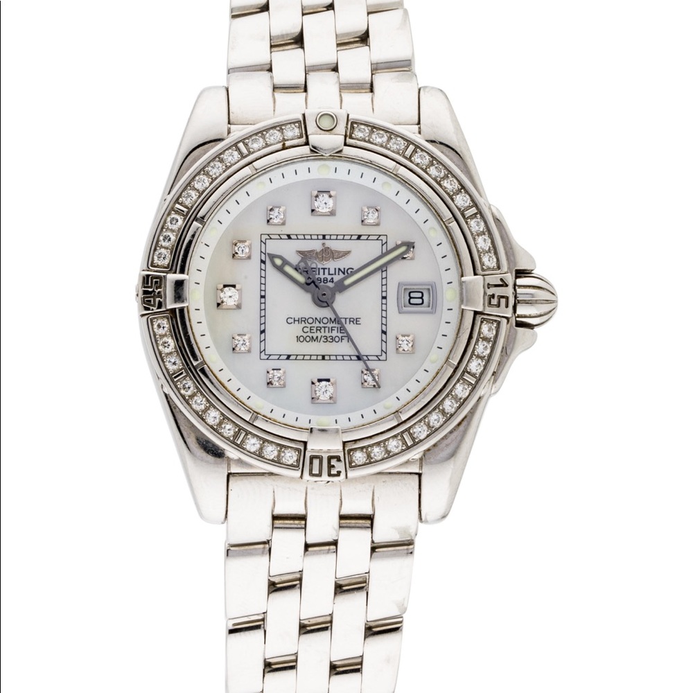 Authentic 32mm Breitling Galactic watch
